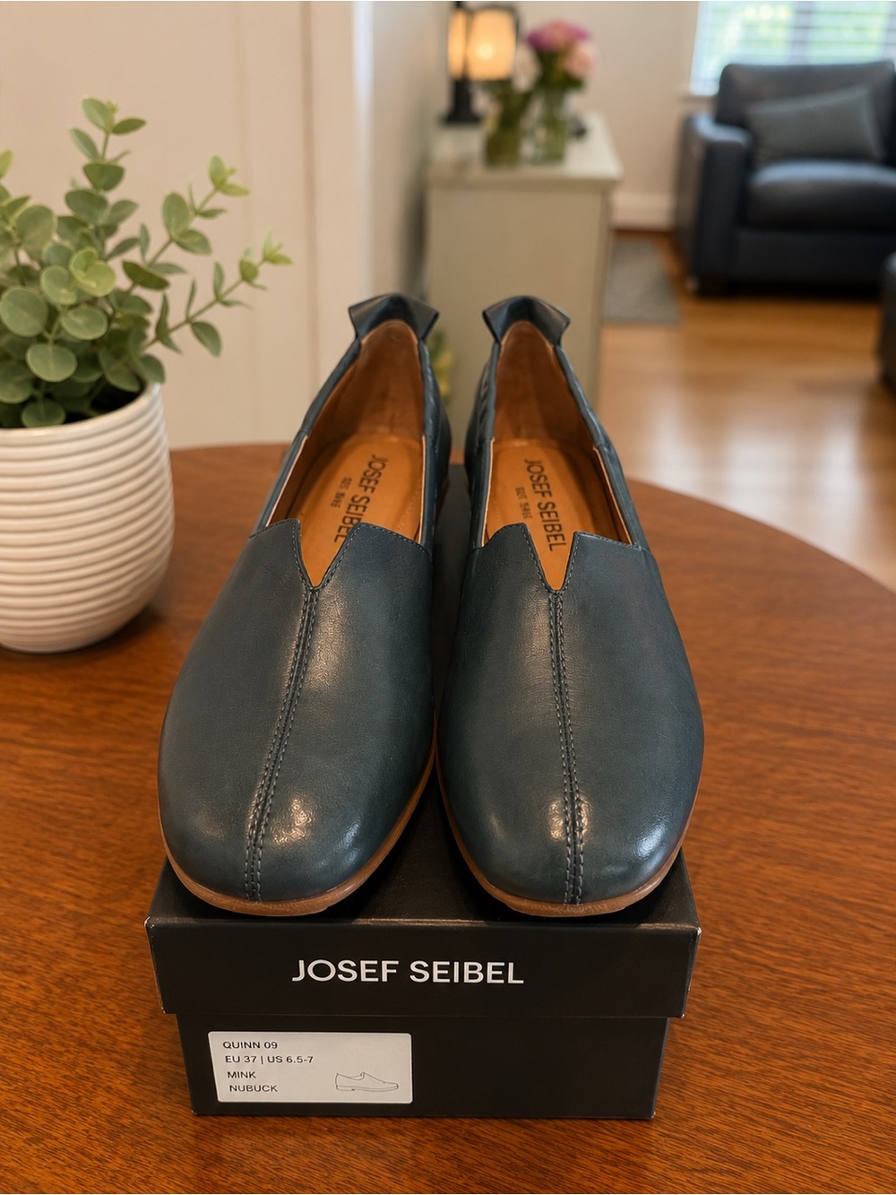 Josef Seibel Quinn 09 Slip-On Flats • Mink Nubuck • EU 37 / US Women’s 6.5–7